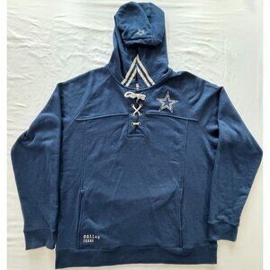 NFL Pro Line Dallas Cowboys Men's XL Blue Quarter String Hoodie